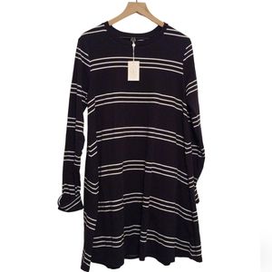 Mudpie Striped Sia Swing Dress Size XL NWT